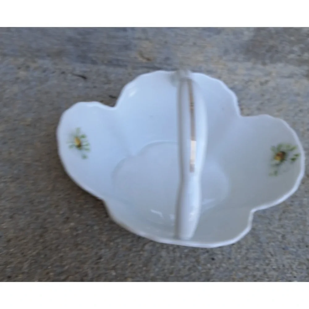 Vintage Collectible Z. S & Co Bavaria Porcelain Flower Basket